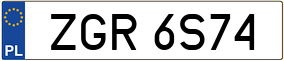 Trailer License Plate